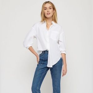 Dynamite Oversized Poplin Blouse